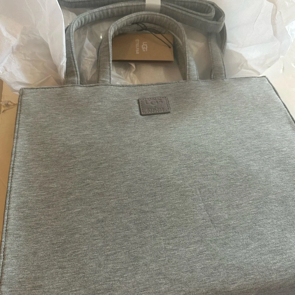 Ugg X Telfar Heather Grey Medium Fleece Shopper - Picture 8 of 9